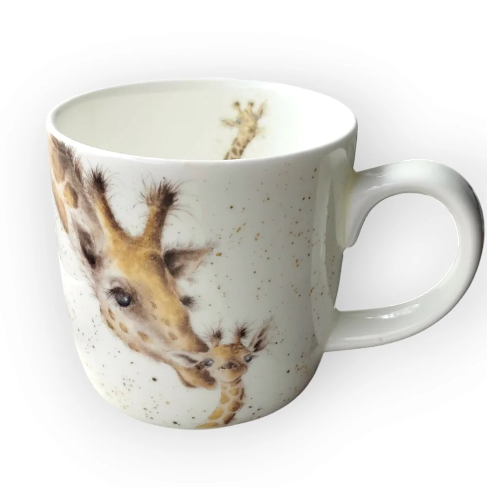 Royal Worcester Wrendale Designs Giraffe First Kiss Momma and Baby - Picture 3 of 7